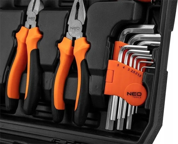 Набір інструменту Neo Tools, 60 од., 1/4", універсальний, кейс фото №5