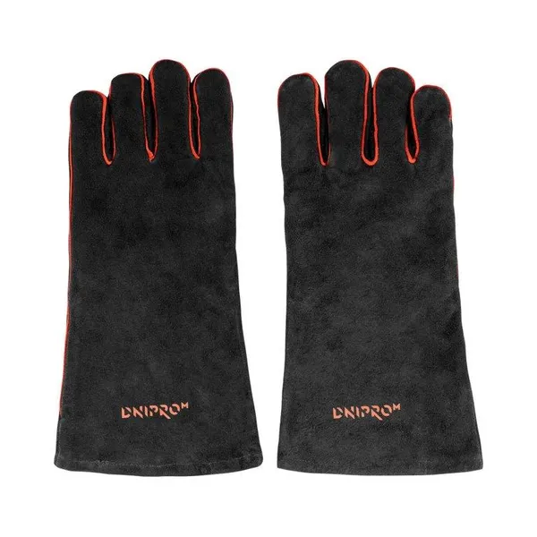 Перчатки сварщика Dnipro-M Чёрные XL фото №6