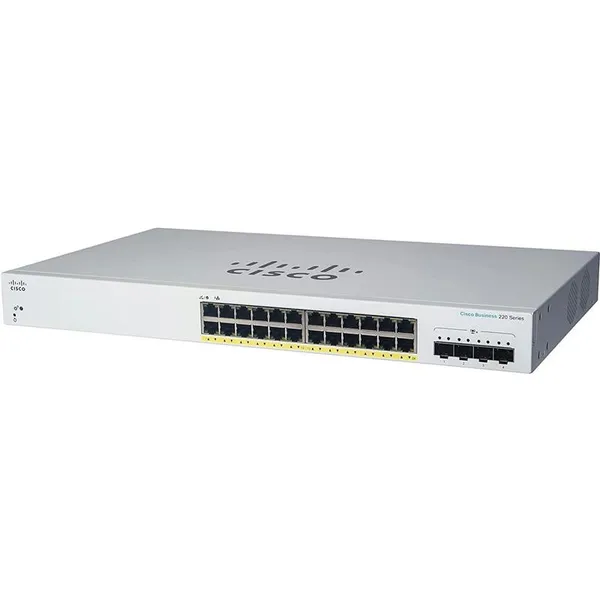 Комутатор Cisco CBS220 24xGE, 4x10G SFP+, Smart