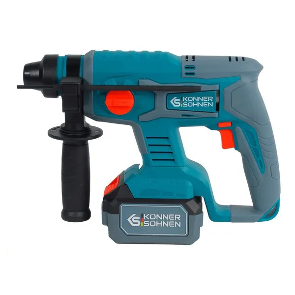 Набір із трьох акумуляторних інструментів Konner&Sohnen KS RHAGD 20V SET 3 20В дриль, шліфмашина кутова, перфоратор, швидкий ЗП 4.5А акб 2х4А·год сумка 7.5кг ціна в Україні