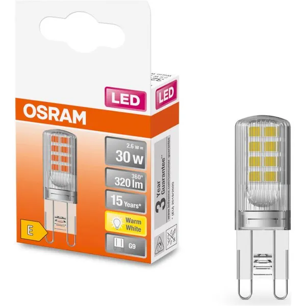 Лампа OSRAM LED G9 2.6Вт 2700К 320Лм PIN30