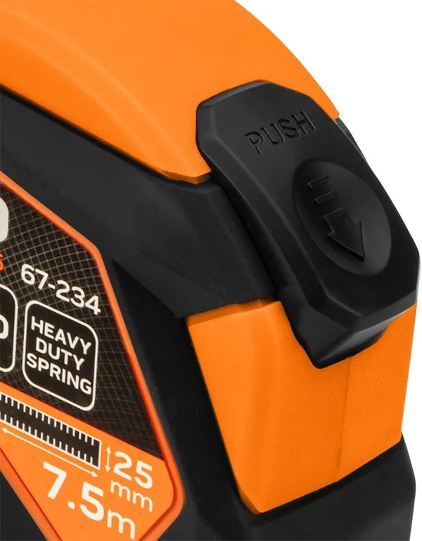 Замовити Рулетка Neo Tools, 7.5мx25мм, з фіксатором змотування, магніт з доставкою