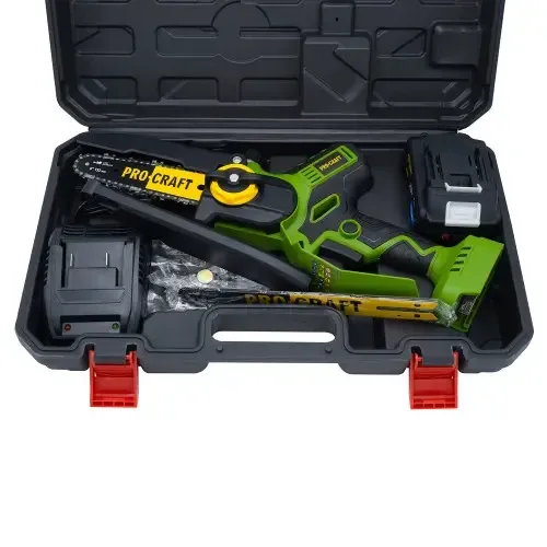 Аккумуляторная цепная мини пила Procraft PKA32Li бесщеточная в кейсе с доставкой