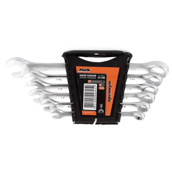 Набор ключей рожково-накидных 6 ед. MIOL 51-700