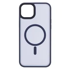 Чохол 2Е Basic для iPhone 15 Plus, Soft Touch MagSafe Cover, синій темний фото