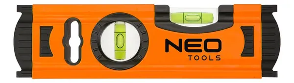 Рівень Neo Tools, 20см, 2 капсули, алюмінієвий