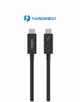 Кабель USB-C > USB-C заряджання/синхронізації Belkin 2м, 100Вт, Type-C Thunderbolt, 40Гбс, чорний