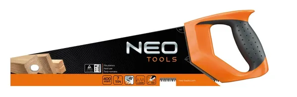 Ножовка по дереву Neo Tools, 400 мм, 7TPI фото №2
