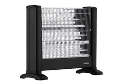 Обігрівач інфрачервоний ARDESTO кварцевий, 15м2, 1650Вт, мех. упр-ння, підлоговий, чорний фото