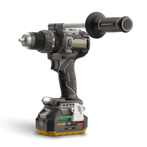 Безщітковий акумуляторний шуруповерт Procraft Industrial CD20B в кейсі (1 акб) Kick back control