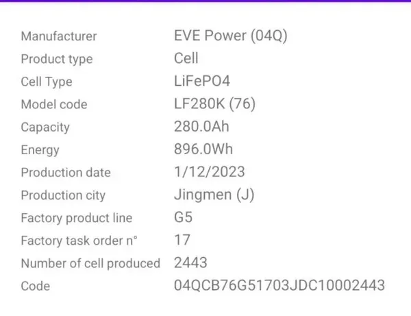 Замовити Акумулятор EVE 280 Ah lifepo4 з доставкою