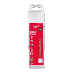 Свердло по металу HSS-Co MILWAUKEE DIN338, діаметр 10,2х133х87мм, (5шт), пластикова коробка фото