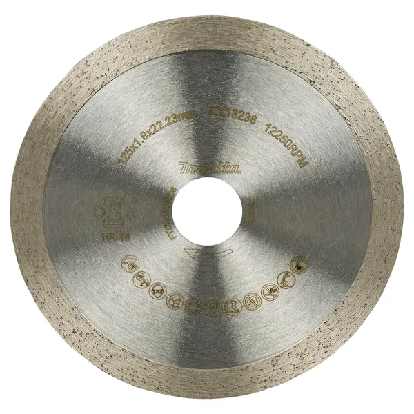 Купить Алмазный диск по керамике сплошной 125x22,23 мм Makita (D-80226)