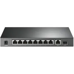 Коммутатор TP-LINK TL-SG1210P 8xGE (8xPoE), 1xSFP, 63Вт, Неуправляемый фото