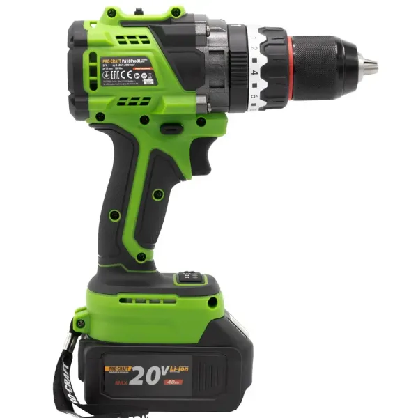 Безщітковий акумуляторний шуруповерт Procraft PA18ProBL в кейсі (1 АКБ 4 А/год) замовити