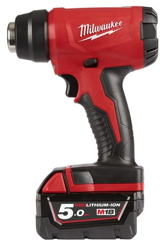 Термоповітродувка акумуляторна MILWAUKEE, M18 BHG-502C (+ заряд.пристрій, 2 акум.Х 5Аг, кейс) купить в Украине