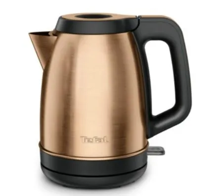 Електрочайник Tefal Coppertinto 1.7л, Strix, нержавіюча сталь, бронзовий