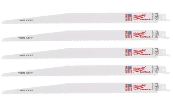 Полотно для шабельних пил MILWAUKEE, 300х3,1/2,1мм, (5шт), (універсальне)