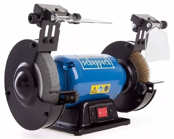 Верстат шліфувально-полірувальний Scheppach SM150LВ,150 мм, 400Вт, 220В, 2850 об/хв,шліф диск К36