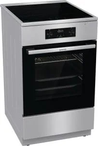 Плита Gorenje электрическая индукционная, 70л, 50x60см, дисплей, сенсорное упр, нерж