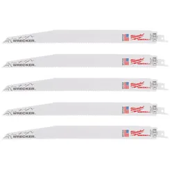 Полотно для шабельних пил WRECKER MILWAUKEE, 300х3,6/2,3мм, (5шт), (метал, деревина з цвяхами) фото