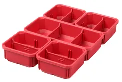 Контейнери запасні для тонких органайзерів PACKOUT MILWAUKEE, 5шт. (1 великий, 4 маленьких) фото