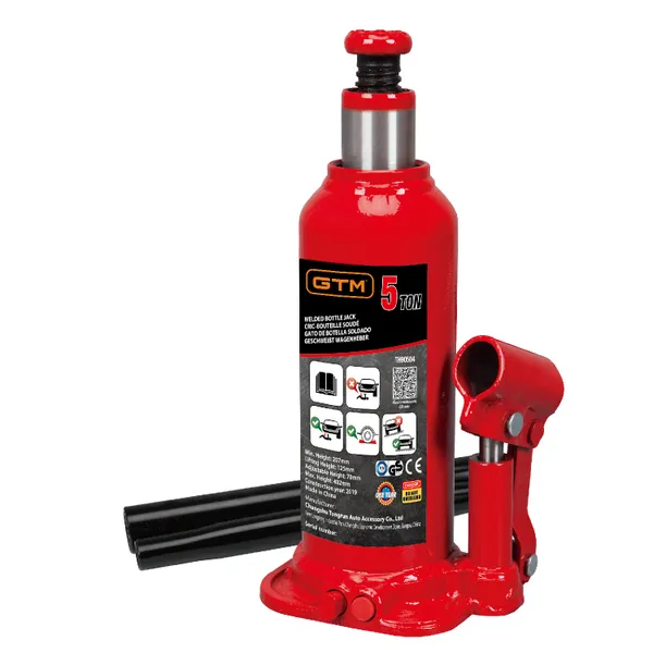 Домкрат гідравл. бутил. 5т (216-41З мм) кейс ціна в Україні