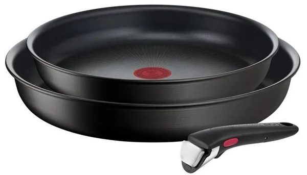 Набор посуды Tefal Ingenio Unlimited, сменная ручка, 3 предмета, алюминий, бакелит, черный