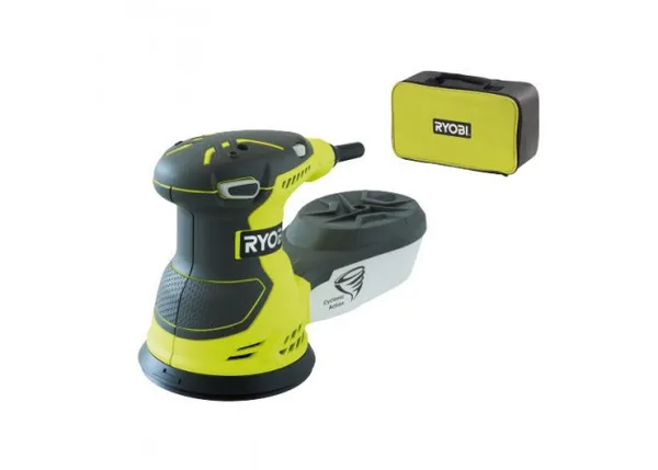 Шліфмашина ексцентрикова Ryobi ROS300A 300Вт 125мм +20 шліфлистів 1.7кг ціна в Україні