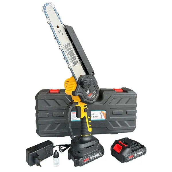 Купить Аккумуляторная цепная мини пила шина 8" Simba SA-005 со скидкой