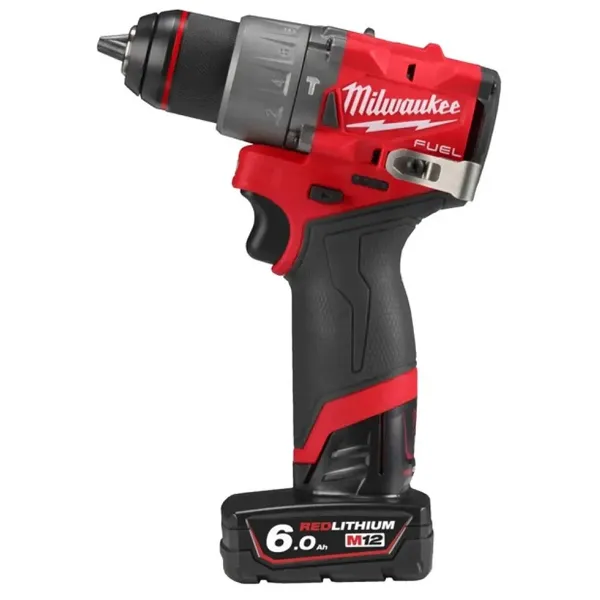 Набір інструментів акумуляторних MILWAUKEE, M12FPP3D-601B  (зарядний пристрій С12, 2 акумулятора М12 6Аг, дриль-шурповерт з удар купити в Україні