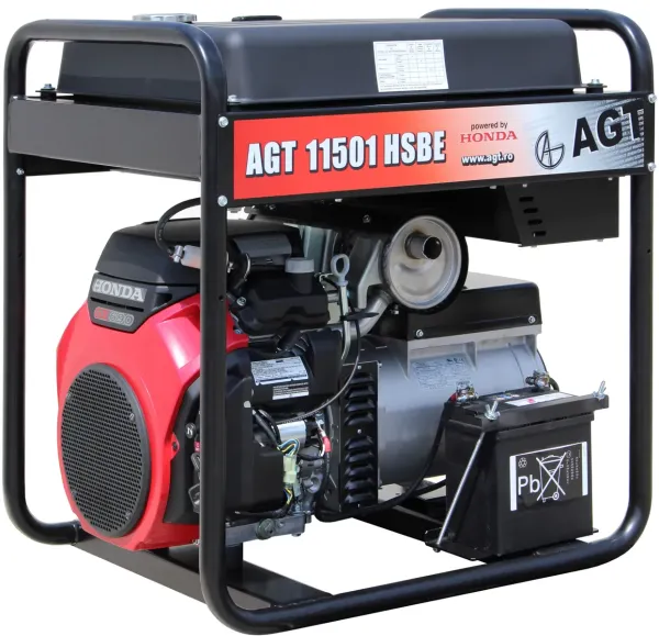 Генератор бензиновый AGT 11501 HSBE R45, 8.8/11 кВт фото №1
