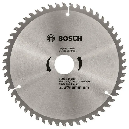 Диск пильный Bosch Eco for Aluminium 190x2.42/1.6x30 мм 54TCG