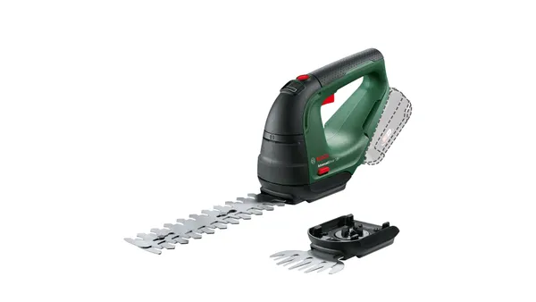 Ножницы для травы аккумуляторные Bosch AdvancedShear 18В-10 + насадка кусторез 10/20см шаг реза 8мм 1.85кг