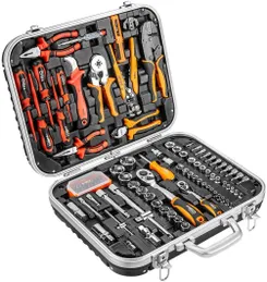 Набір інструментів для електрика Neo Tools, 1000 В, 1/2", 1/4", CrV, 108 шт. фото