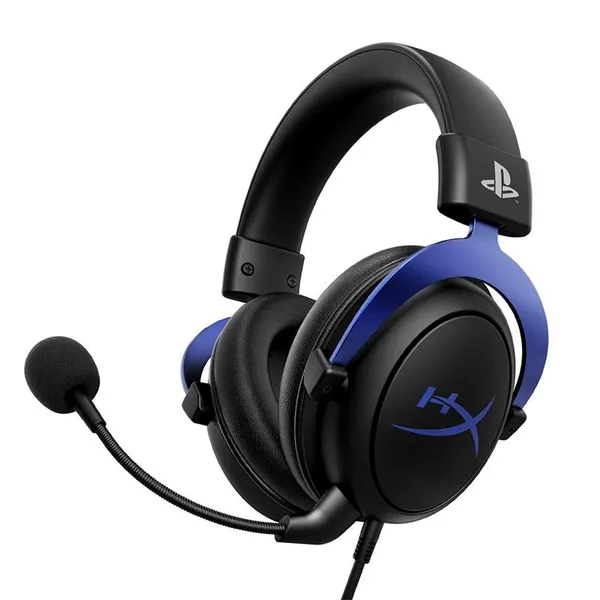 Гарнитура HyperX Cloud PS5/PS4, mini-jack, черно-синий