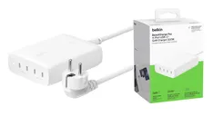 Зарядное устройство сетевое Belkin 200Вт 4хUSB-С GAN PD PPS, белый фото