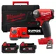 Винтоверт акумуляторний гідравлічний 1/4'' HEX MILWAUKEE, M18 FUEL FQID-502X, 50Нм (+ заряд. устройство, 2 аккум.Х 5Ач, кейс)