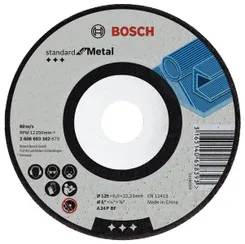 Диск зачисний Bosch Standard for Metal 125х6мм, обдирний, опуклої форми фото