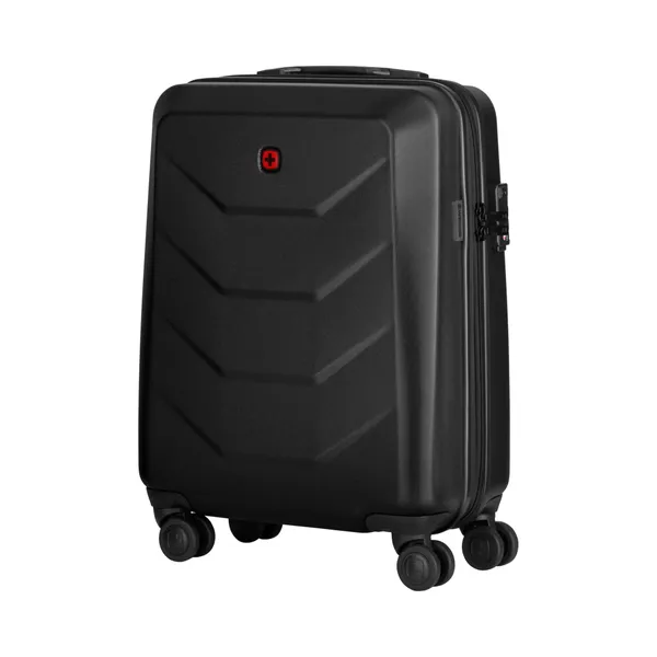 Купить Чемодан Wenger, Prymo, малый, пластик, 4 колеса, черный