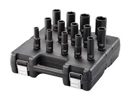 Набір головок ударних 1/2" 14од  10-27мм (подовж.) пластик.кейс