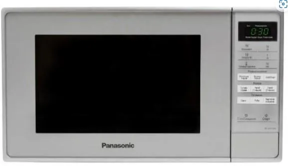 Мікрохвильова піч Panasonic, 20л, електр.управл., 800Вт, дисплей, сріблястий
