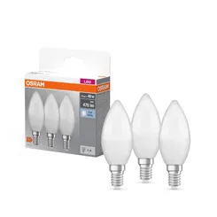 Набір ламп 3шт OSRAM LED E14 4.9Вт 4000К 470Лм B40 фото