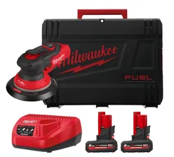 Шліфмашина ексцентрикова акумуляторна MILWAUKEE M12 FROS2.5-502X O150мм (ЗП+2акум.Х5Аг+HD кейс) фото