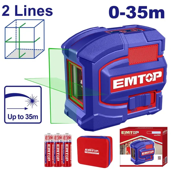 Лазерный нивелир аккумуляторный EMTOP ESLE21601