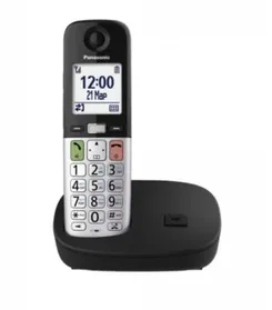 Радіотелефон DECT Panasonic KX-TGU410UCB, чорно-сріблястий фото