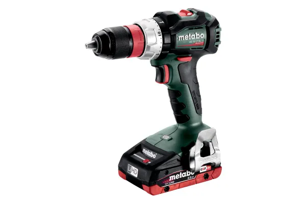 Шуруповерт-дрель аккумуляторный Metabo BS 18 LT BL Q, 18В 2х4Ач, 34/75Нм, 0-600/0-2100об/мин, 1.8кг