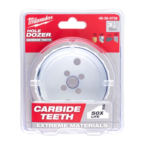 Коронка Bi-Metal Carbide MILWAUKEE, діаметр 89мм цена в Украине