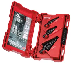 Набір свердел ступінчастих  Step Drill MILWAUKEE, (діаметр 4-12мм, 4-20мм, 6-35 мм) (3шт), пластикова коробка фото
