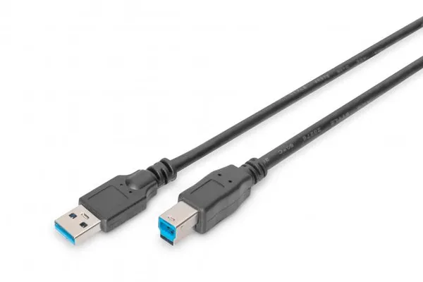 Кабель DIGITUS USB 3.0 (AM/BM) 1.8м, чорний